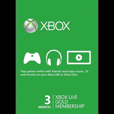 Xbox Live Gold 3 Month Global Xbox T Card T Cards Gameflip