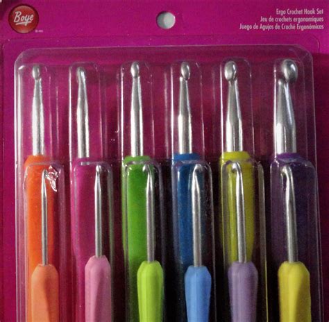 Boye Ergonomic Crochet Hook Set 12 Hooks Sizes B N Etsy