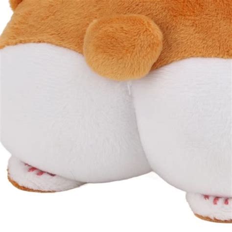 Atyhao Jouet grinçant en peluche Corgi Ass Jouet Grinçant Drôle pour Chien Jouet de Nettoyage