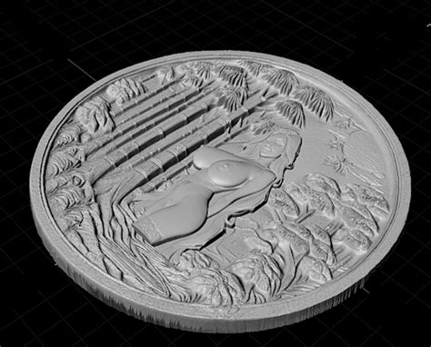 Nude Stl File Coin Style For D Print Or Cnc Router Rain Forest M Stl File For D Printing