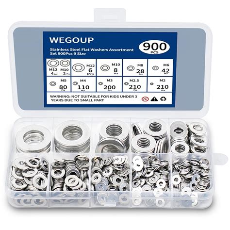 Buy Wegoup Washers Pcs Washers For Screws Stainless Steel