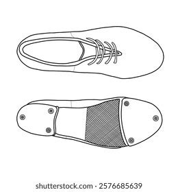 Tap Shoes Line Drawing