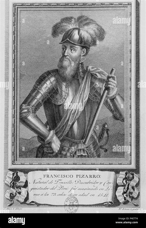 Retrato De Francisco Pizarro Conuistador Espa Ol De