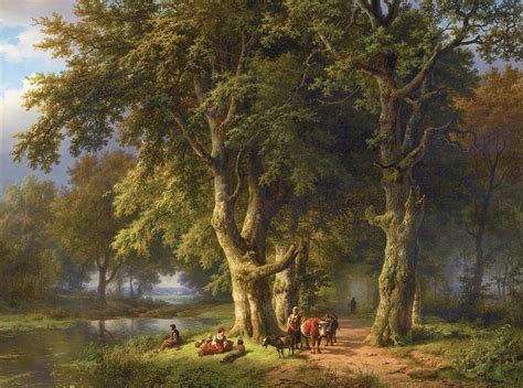 Summer Landscape Painting By Barend Cornelis Koekkoek Fine Art America