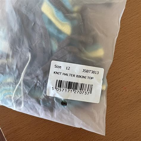 Jaden London Knitted Halter Bikini Top Never Worn Depop