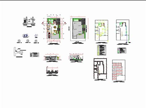 Casa Habitación En Autocad Descargar Cad 5784 Kb Bibliocad