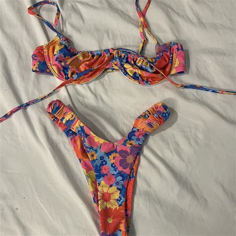 Kulani Kinis Sapphire Sun Bikini Set Both Top And Depop