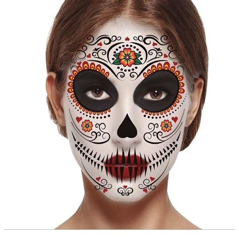 Tatuaje Cara Catrina FiestasMix