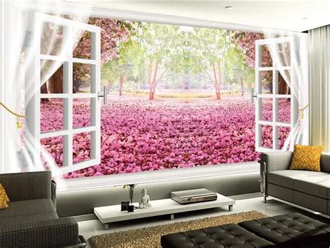 Beibehang D Wallpaper Custom Mural Non Woven Wall Stickers Sakura