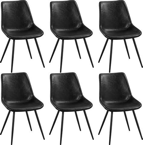 Yaheetech Dining Room Chairs Set Of 6 Mid Century Dining