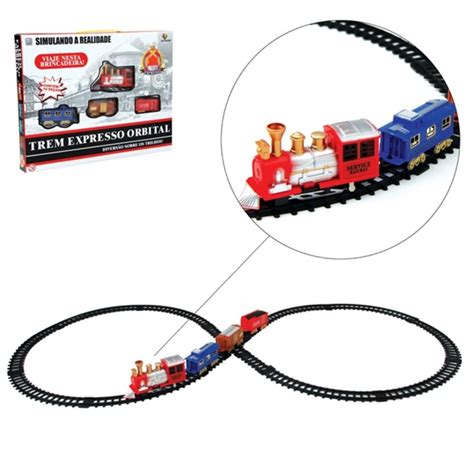 Ferrorama Trem Eletrico Trenzinho Infantil Locomotiva Trilho Orbital