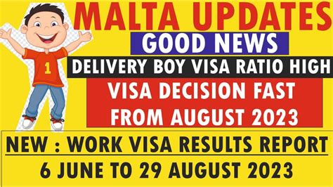 Malta Update Good News Visa Decision Fast New Work Visa Results