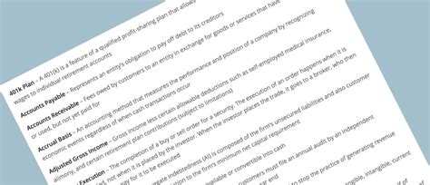 financial accounting finop glossary aci