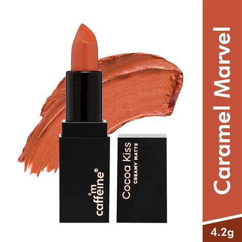 Buy MCaffeine Cocoa Kiss Creamy Matte Nude Lipstick With Cocoa Butter Caramel Marvel 4 2g