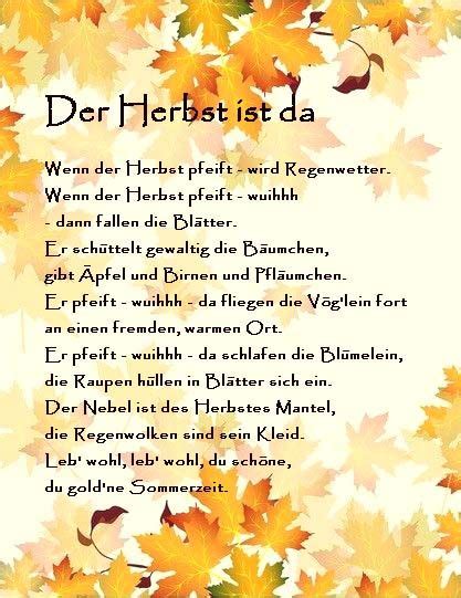 Herbst Reim Gedicht Kindergarten Erzieherin Kits | Gedicht herbst