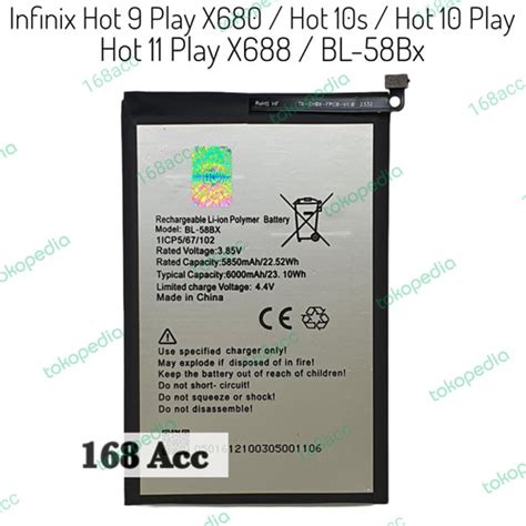 Jual Baterai Infinix Hot Play X Hot S Hot Play Hot Play X Jakarta Utara