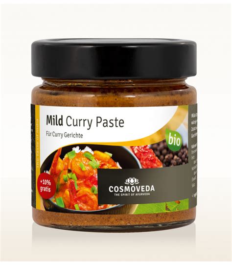 Łagodna Pasta Curry 175g Cosmoveda Paste BIO Hurtownia Lawana