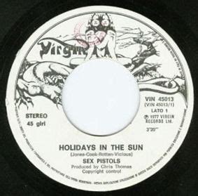 God Save The Sex Pistols Holidays In The Sun Italy