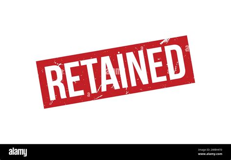 retained stamp retained rubber grunge stamp seal stock vector image