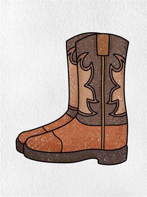 Draw Cowboy Boots - HelloArtsy