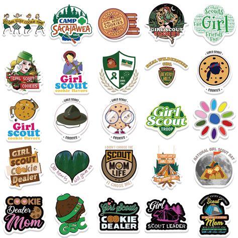 50pcs Girl Scout Stickers Au Sticker World