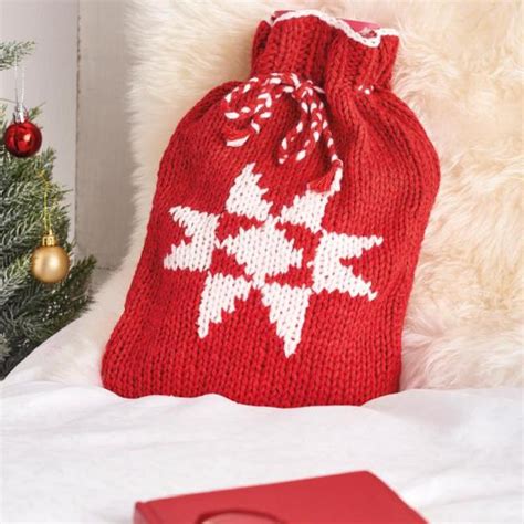 Snowflake Hot Water Bottle Cover Knitting Patterns Let S Knit Magazine