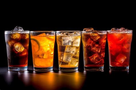 Premium Ai Image Soda Drink Coke Sprite Bar Root Beer Plate