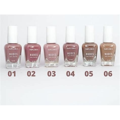 Jual HABISKAN STOCK IMPLORA Nail Polish NUDE SERIES Shopee Indonesia