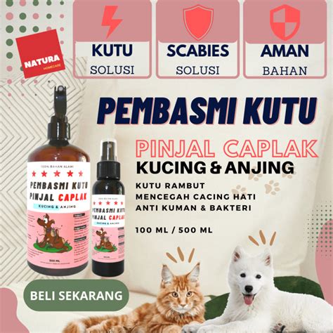 obat anti kutu pinjal caplak anti tungau scabies kucing anjing