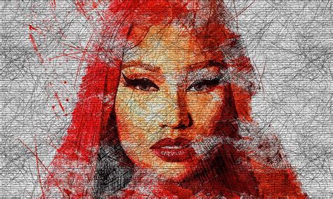 Nicki Minaj Digital Art By Streich Roslyn Fine Art America