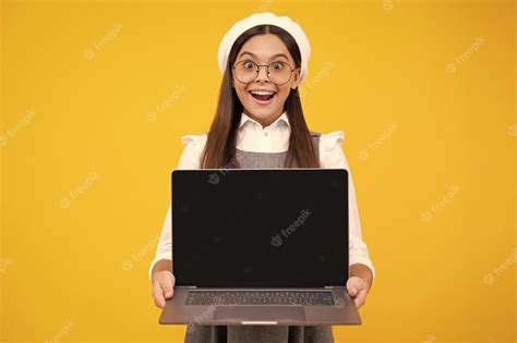 Premium Photo Back To School Teenager School Girl With Laptop