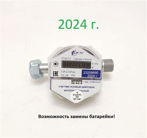 Счетчик газовый ЦИТ-ПЛЮС, СГЦИ - 3,2 (2024 год) купить на OZON по ...