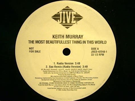 Us Original Veryrare Promo 12” Keith Murray The Most Beautifullest