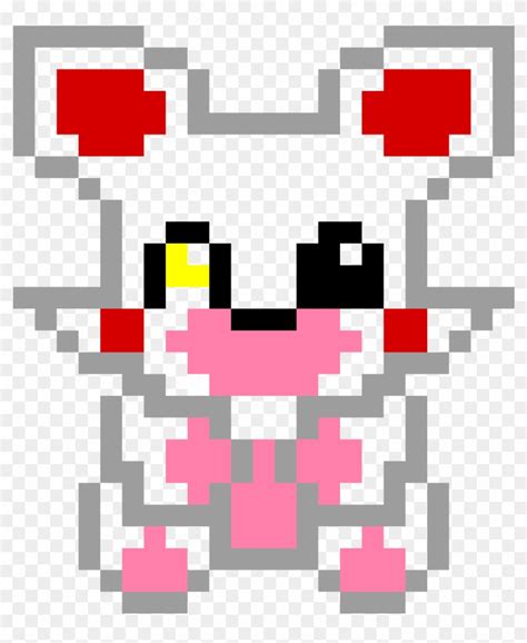 Mangle From Fnaf Foxy And Mangle Pixel Art Hd Png Download