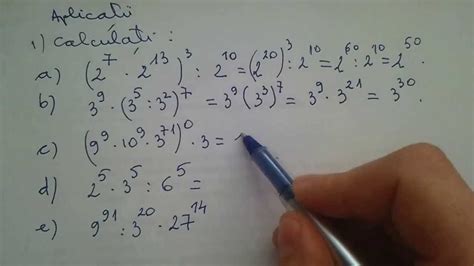 Calcule Cu Puteri Operatii Cu Puteri Youtube