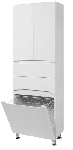 Пенал в ванную белый с корзиной Симпл 60К-11 Пик, цена 4794 грн ...