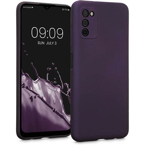 Kwmobile Smooth Flexible Back Cover Σιλικόνης Ανθεκτική Metallic Berry Galaxy A03s Skroutz Gr