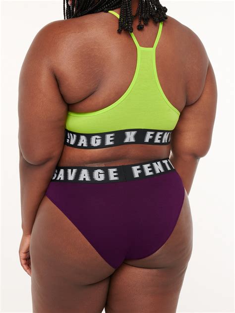 Forever Savage High Leg Bikini In Purple Savage X Fenty Germany
