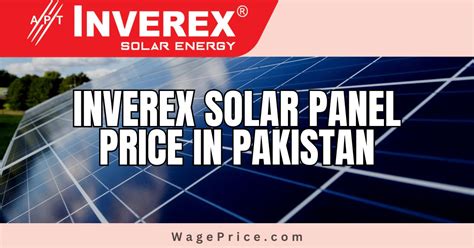 Inverex Solar Panel Price In Pakistan 2023 New Rates