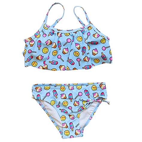 Buy So Sydney Girls Two Piece Flounce Bikini Swimsuit Bathing Suit
