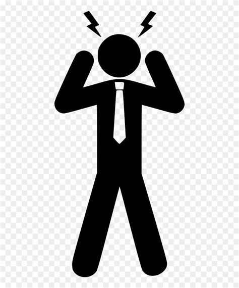 Svg Download Conflict Clipart Stress Person Stress Png Transparent