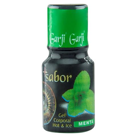 Gel Comest Vel Mais Sabor Hot Menta Ml Garji Sex Shop Loja Pimenta