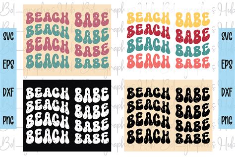Beach Babe Retro Svg Graphic By Bd Graphics Hub Creative Fabrica