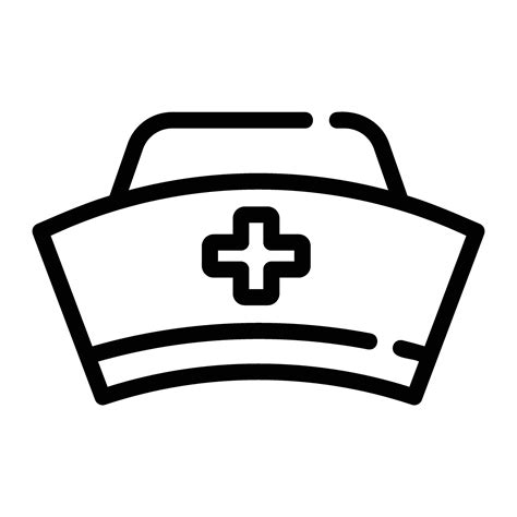 Nurse Line Icon Background White 36706974 Vector Art At Vecteezy