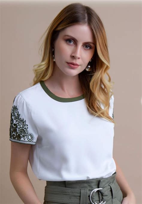 Crepes Middle Aged Women Boutique Collection Blouses Spring