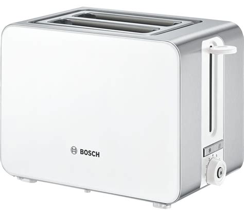 BOSCH Sky TAT7201GB 2-Slice Toaster - White Fast Delivery | Currysie