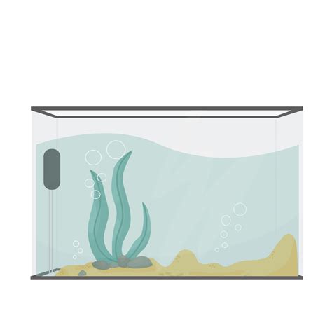Empty Aquarium Vector Cartoon Illustration 23401953 Vector Art At