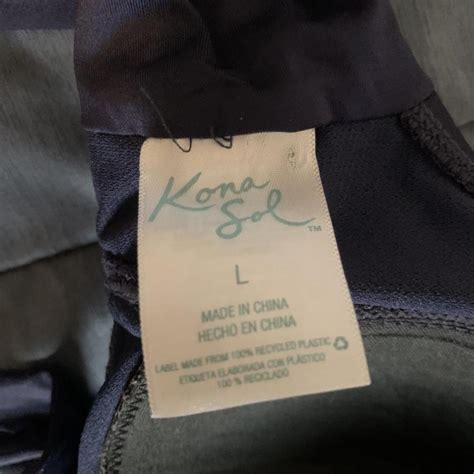 Kona Sol Bikini Top Size L Its Navy Blue Color Depop