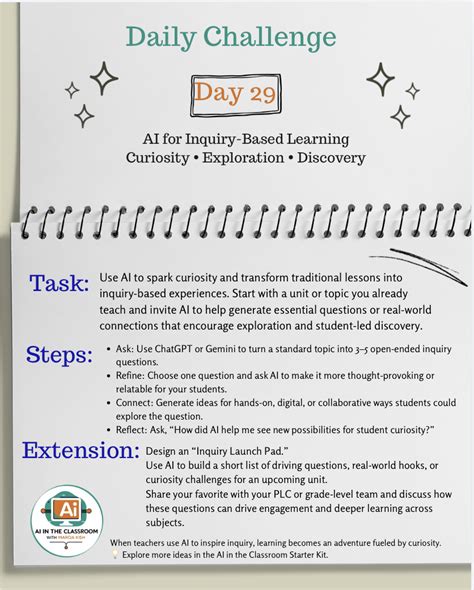 Day 29: AI for Inquiry-Based Learning — Spark Curiosity and Student ...