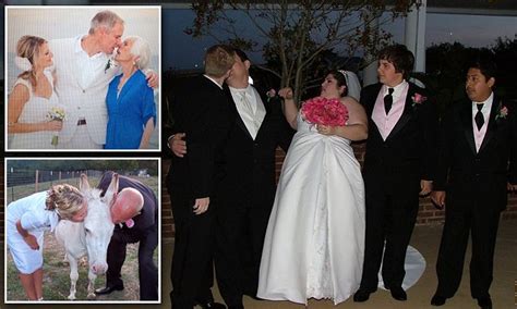 Awkward Wedding Pictures Reveal Moment Couples Embrace For The First